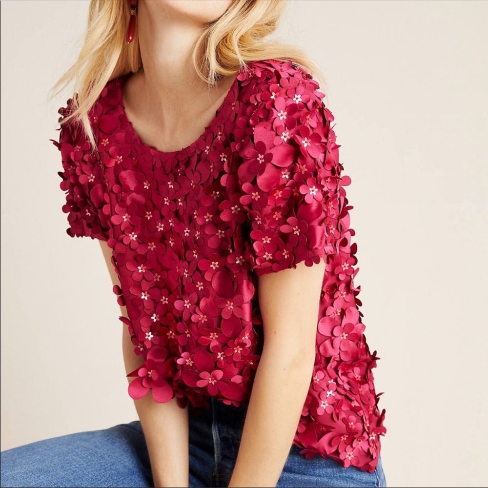 Anthropologie Varun Bahl Rosemarie Blouse Top